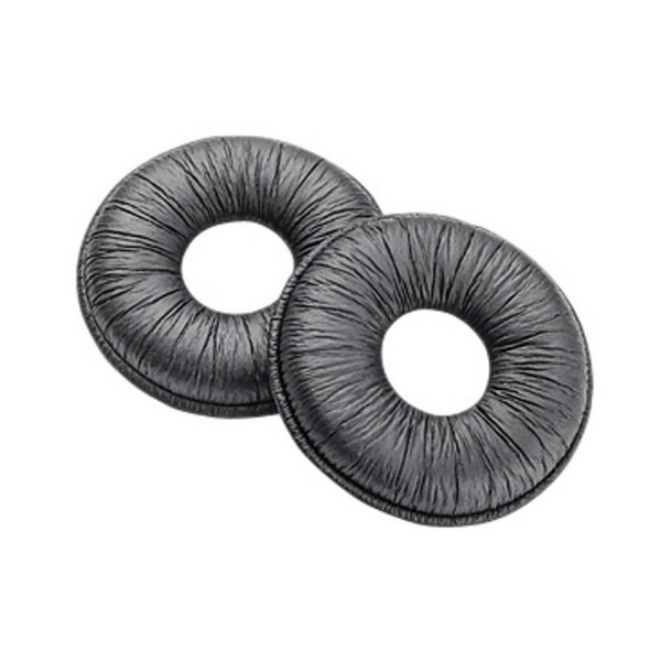 Leatherette Ear Cushions for Plantronics, Jabra and EPOS Headsets (2 Pack)