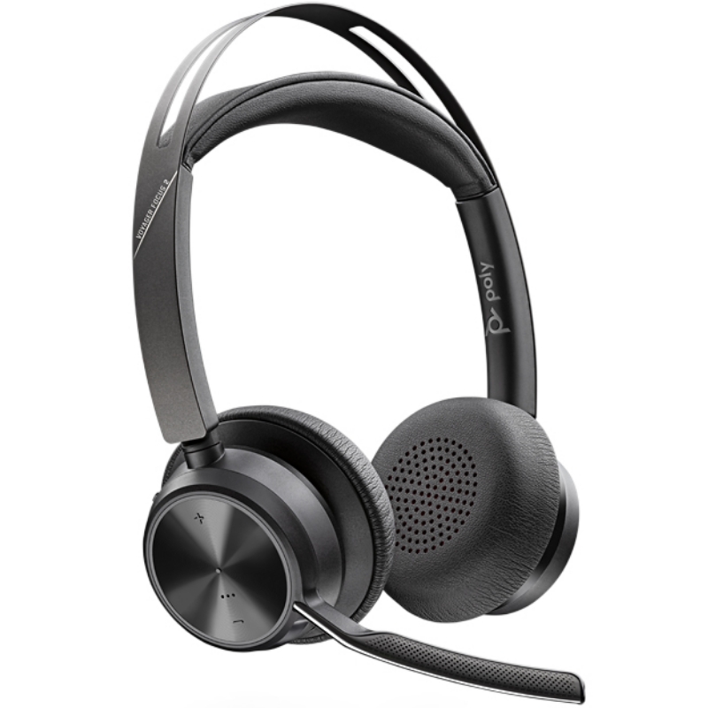 動作品 Poly Voyager Focus 2 ワイヤレスヘッドセット Poly Voyager Focus 2 UC headset - noise-cancelling & wireless