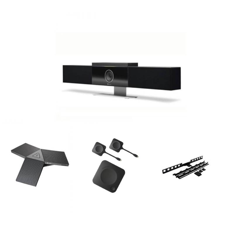 Pack Poly Studio + Microphones + ClickShare + Mounting Bracket