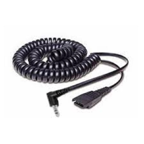 Jabra QD Cord to 2.5mm Pin Plug (Coiled)