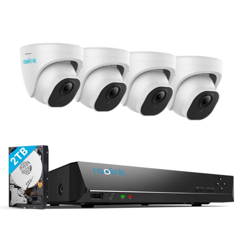 Reolink 4K Security System with NVR and 4 Dome Cameras