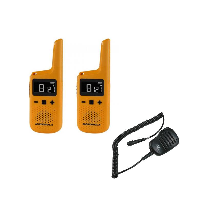 Motorola T72 Twin Pack with 2 Speaker microphones