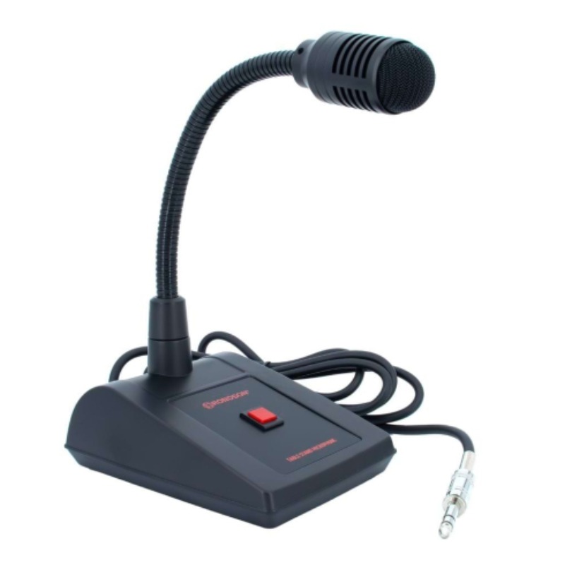 Rondson PA 100J Dynamic in-call microphone desk with balanced stereo jack plug