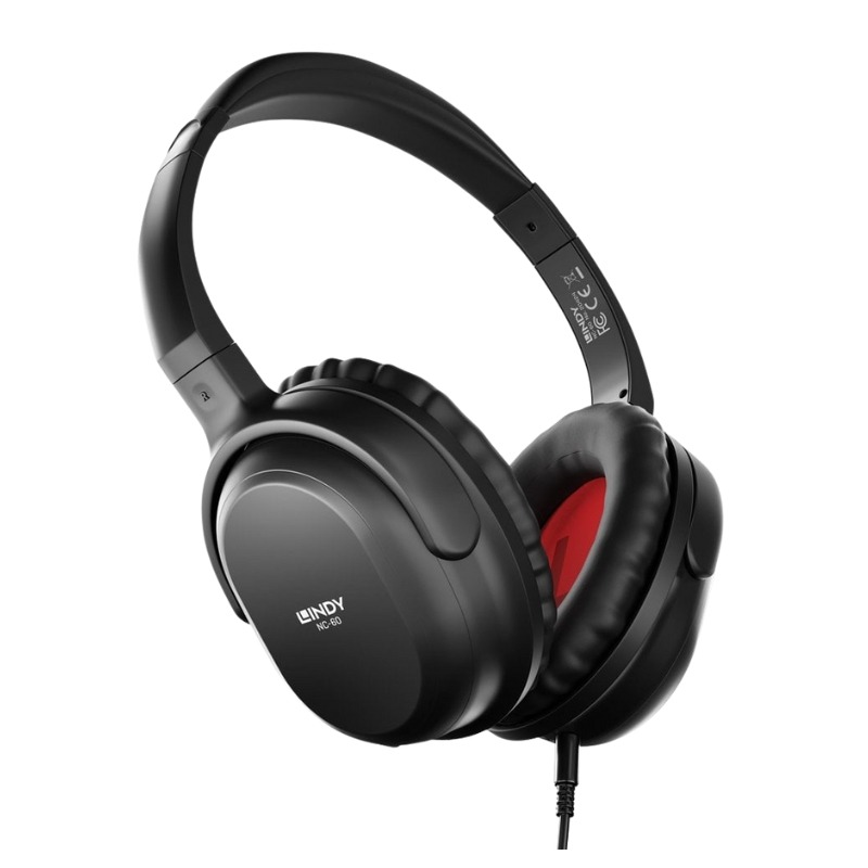 Lindy NC-60 Wired Active Noise Cancelling Headphones