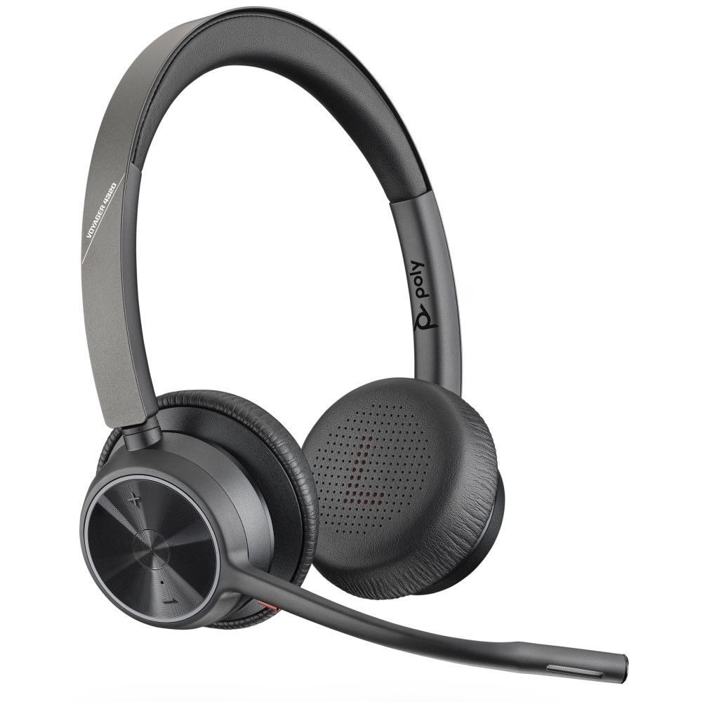 Poly ヘッドセット Voyager 4320 UC USB-C仕様 ブラック Poly Voyager 4320 USB-C: wireless headset for professionals