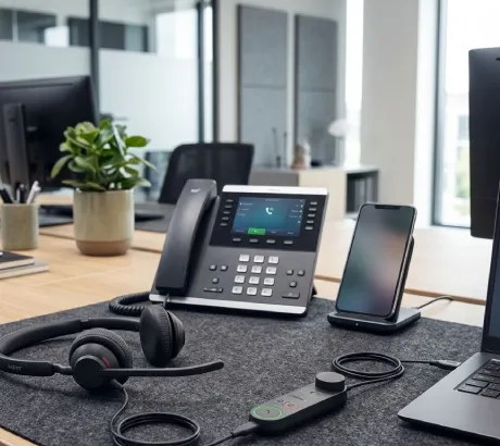 Professional headsets for computers, desk phones and smartphones