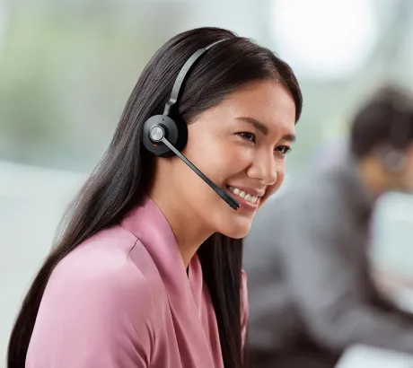 Jabra headset with microphone for calls and video conferences
