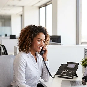 Desk phones for offices and workstations