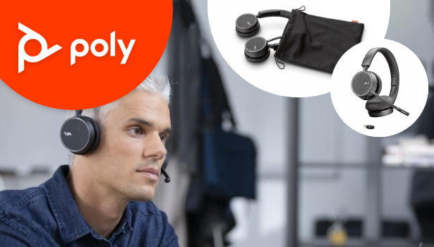 Poly Voyager 4220UC + Socle de charge + Dongle et Câble USB-C