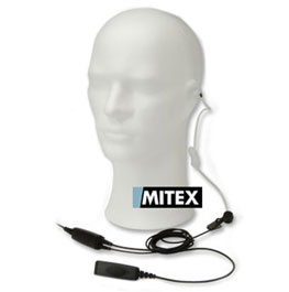Mitex 2 Wire Acoustic Earpiece with inline PTT