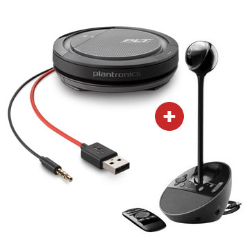 Logitech BCC950 + Plantronics Calisto 5200 